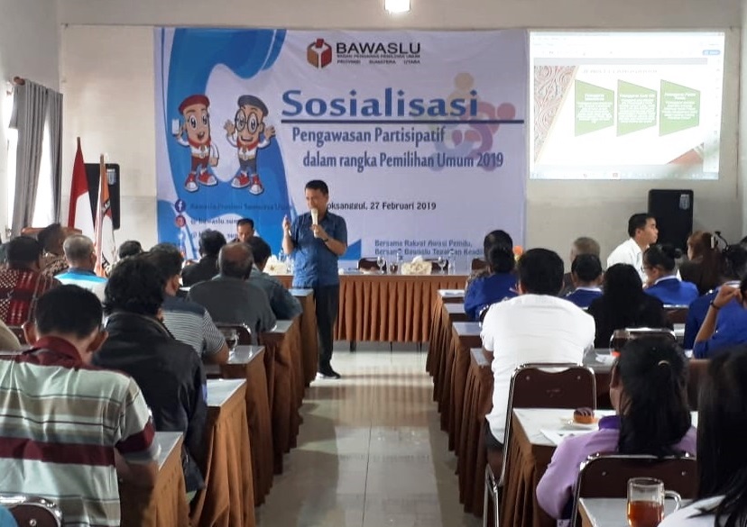 Gelar Sosialisasi Pengawasan Pemilu Partisipatif, Bawaslu Sumut ajak Semua Elemen Terlibat.