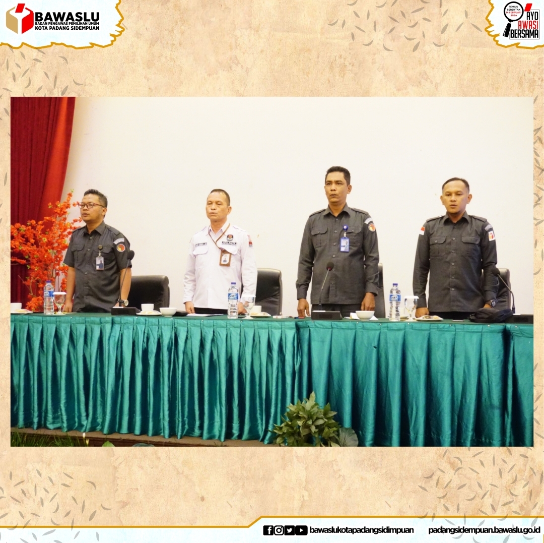 Bawaslu Kota Padang Sidempuan gelar Sosisalisasi dan Peningkatan Pemahaman Terhadap Perbawaslu, PKPU serta Regulasi Pemilu kepada Calon Peserta Pemilu Tahun 2024 dan Masyarakat