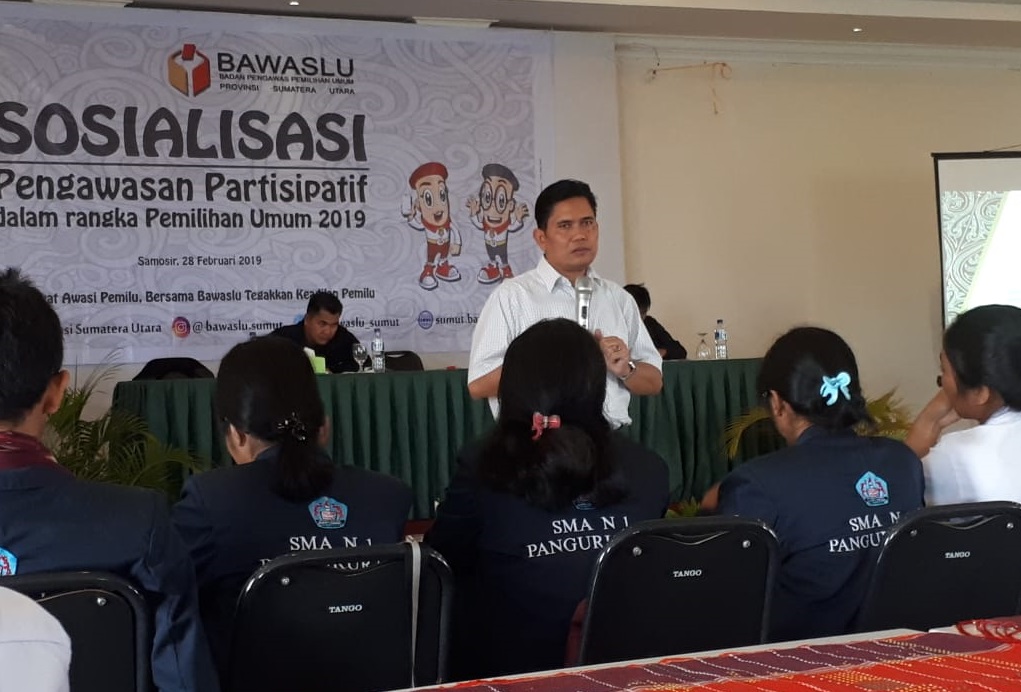 BAWASLU SUMUT AJAK MASYARAKAT SAMOSIR AWASI PEMILU 2019