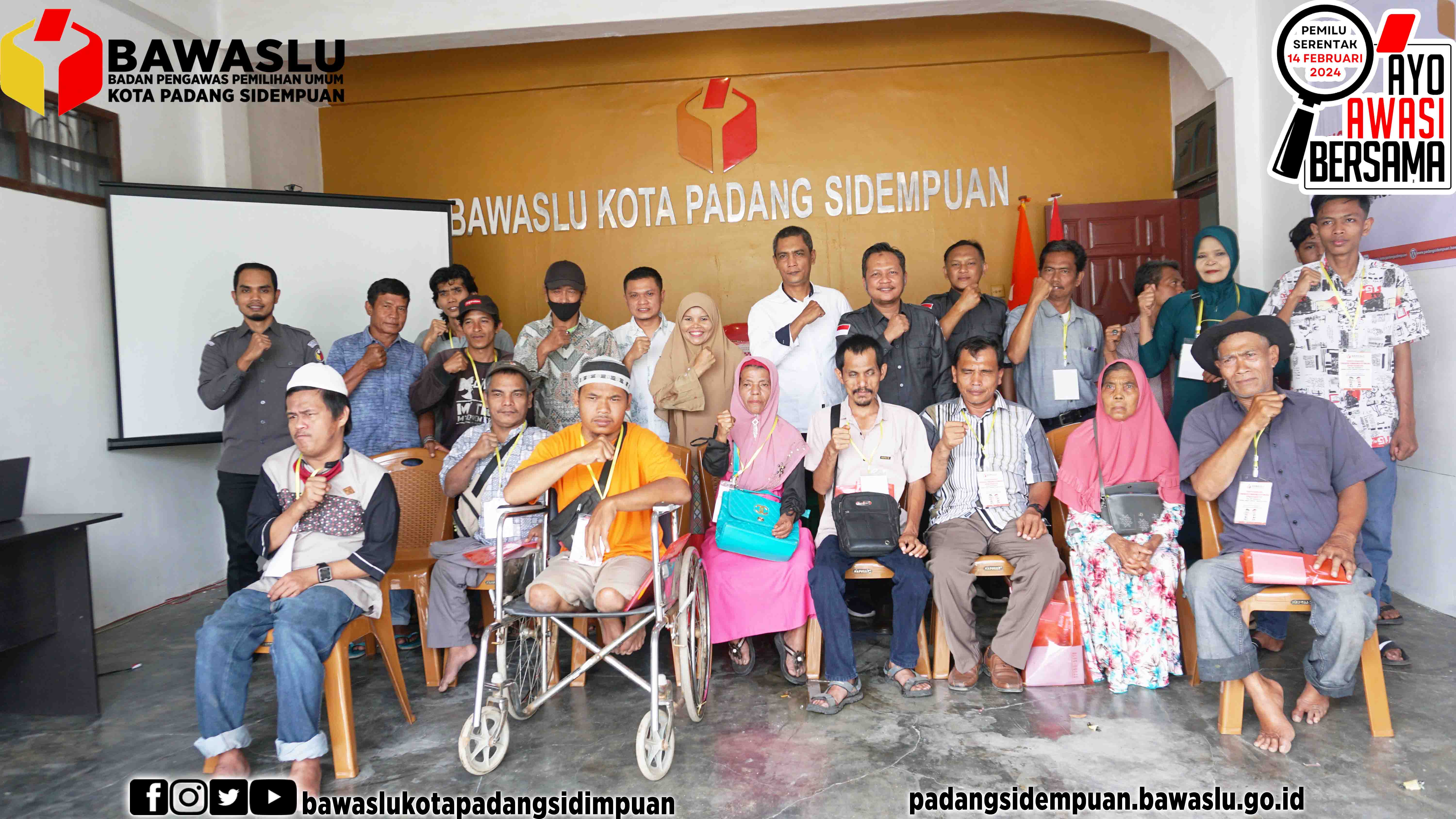 Bawaslu Kota Padang Sidempuan gelar Sosialisasi Penguatan Pemahaman Pemilu kepada sahabat penyandang disabilitas