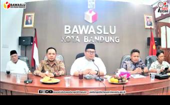 Bawaslu RI gelar Rapat lanjutan Pengawasan Tahapan Pendaftaran, Verifikasi, Dan Penetapan Partai Poltik Peserta Pemilihan Umum Tahun 2024 secara daring.